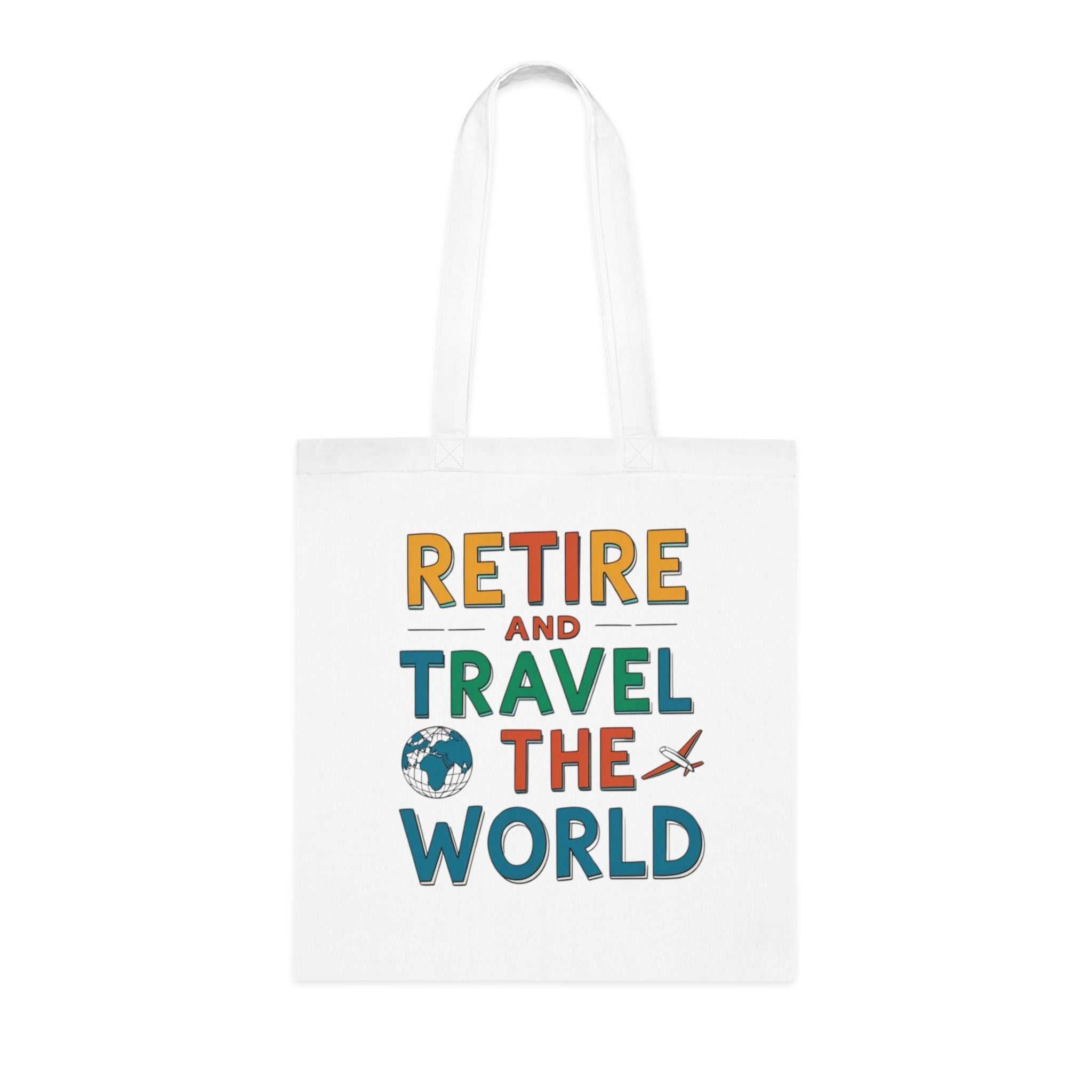 Retire & Travel the World Canvas Tote Bag