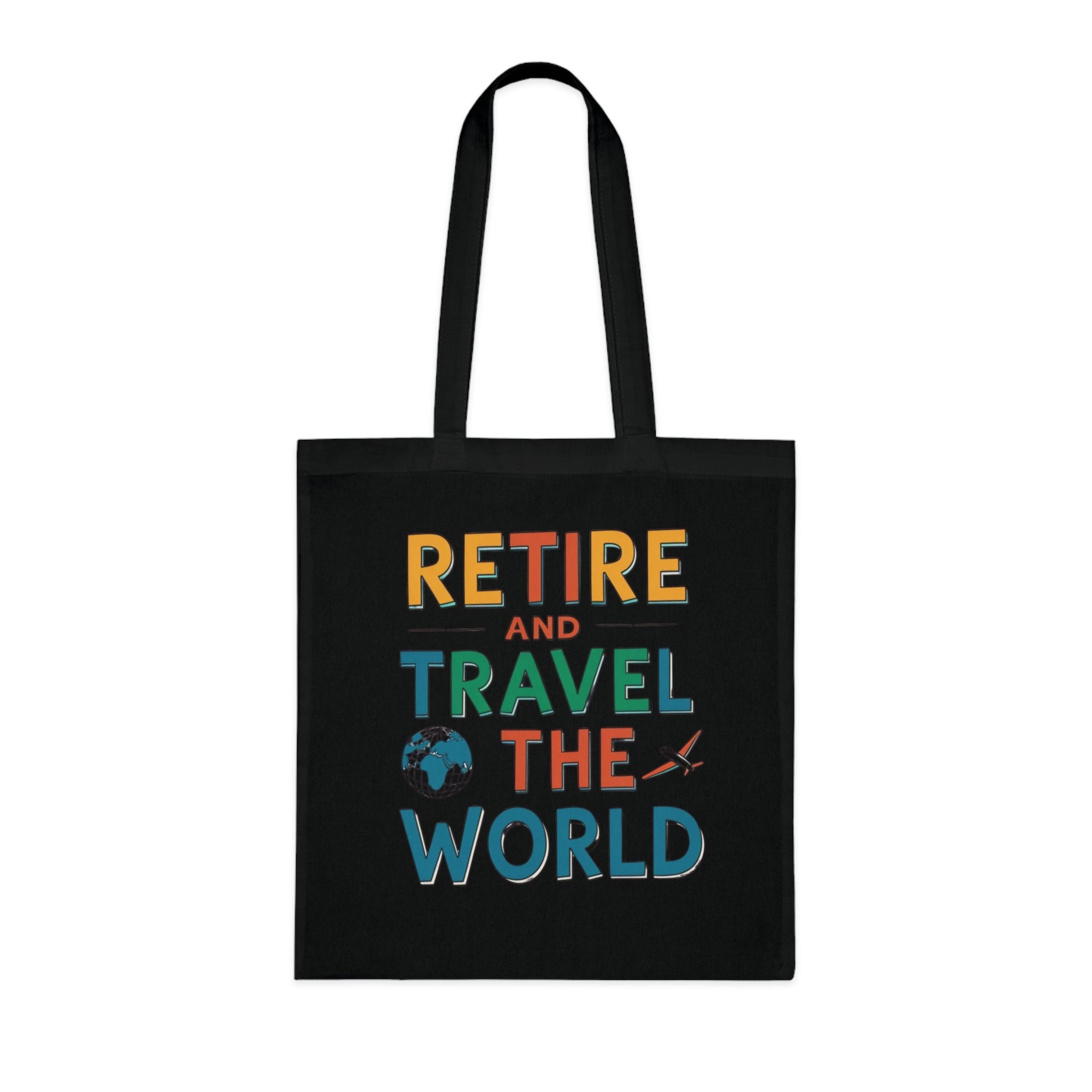 Retire & Travel the World Canvas Tote Bag