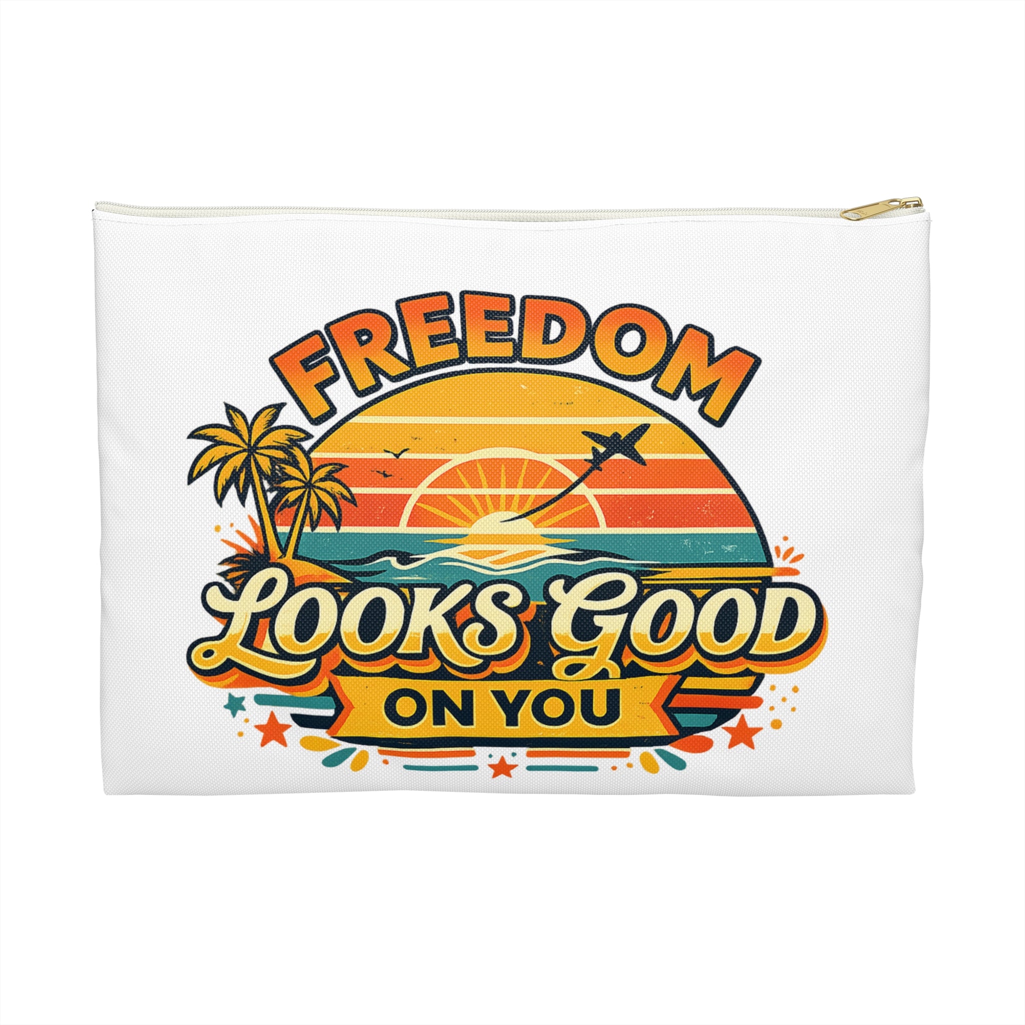Freedom Looks Good On You Travel Pouch – Cable & Passport Organiser (Small & Large)