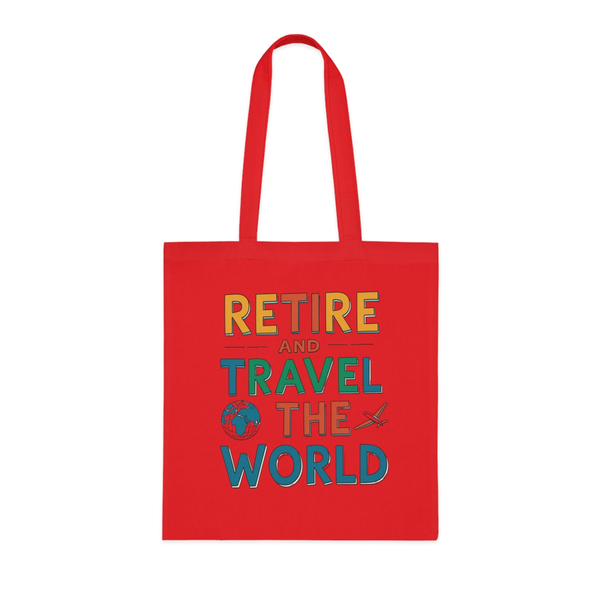 Retire & Travel the World Canvas Tote Bag