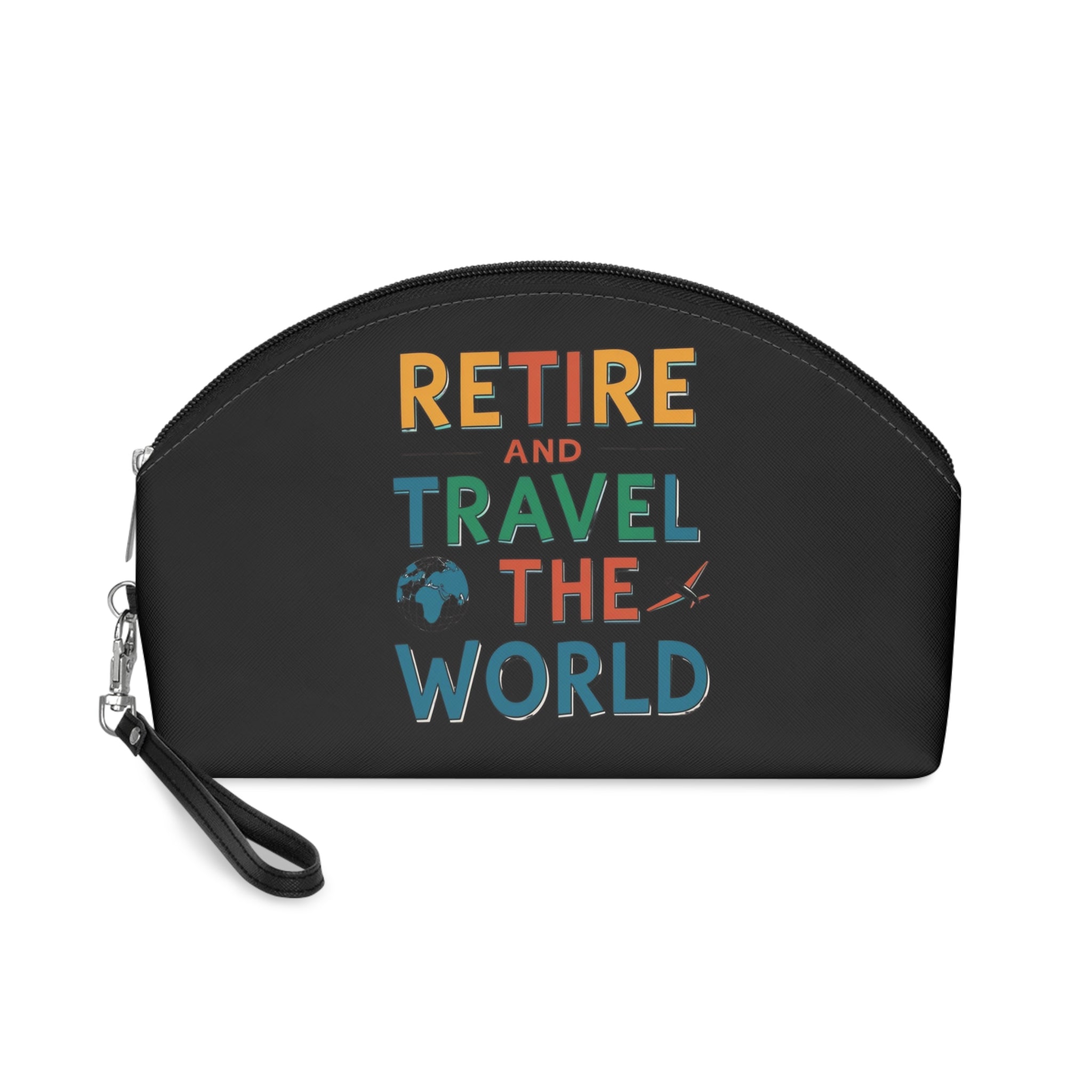 Retire & Travel the World Makeup Bag – Travel Cosmetic Pouch