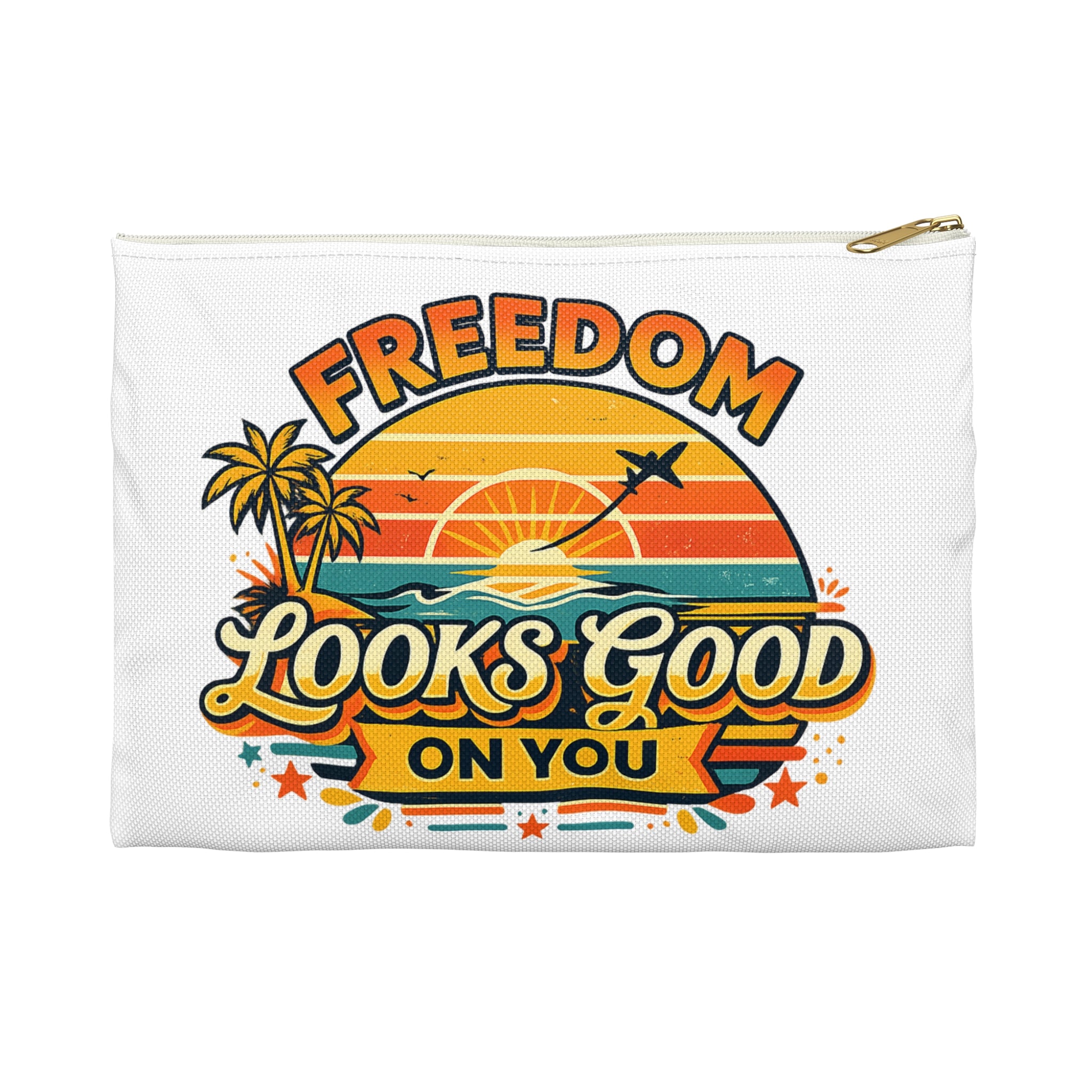 Freedom Looks Good On You Travel Pouch – Cable & Passport Organiser (Small & Large)