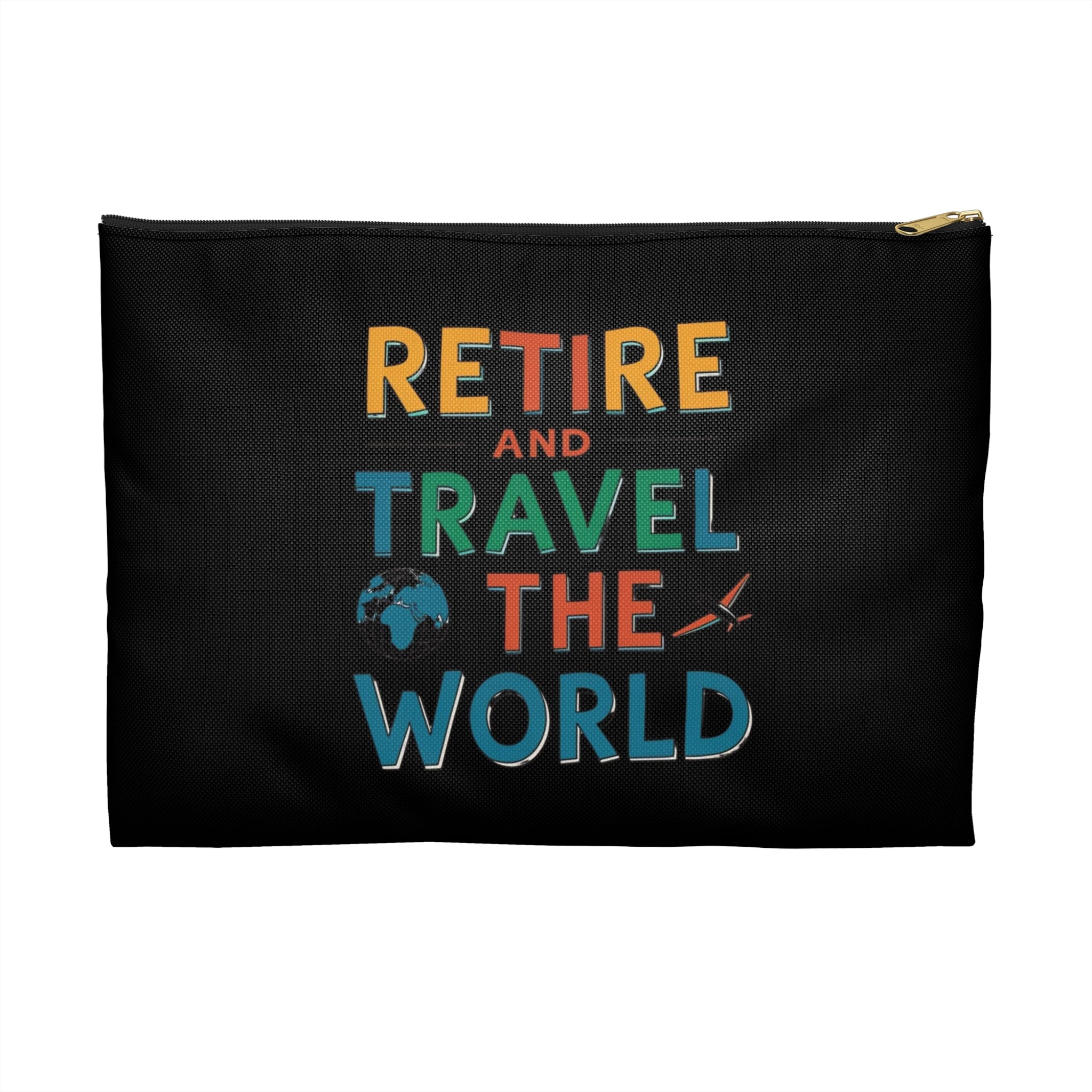 Retire & Travel the World Travel Pouch – Cable & Passport Organiser (Small & Large)