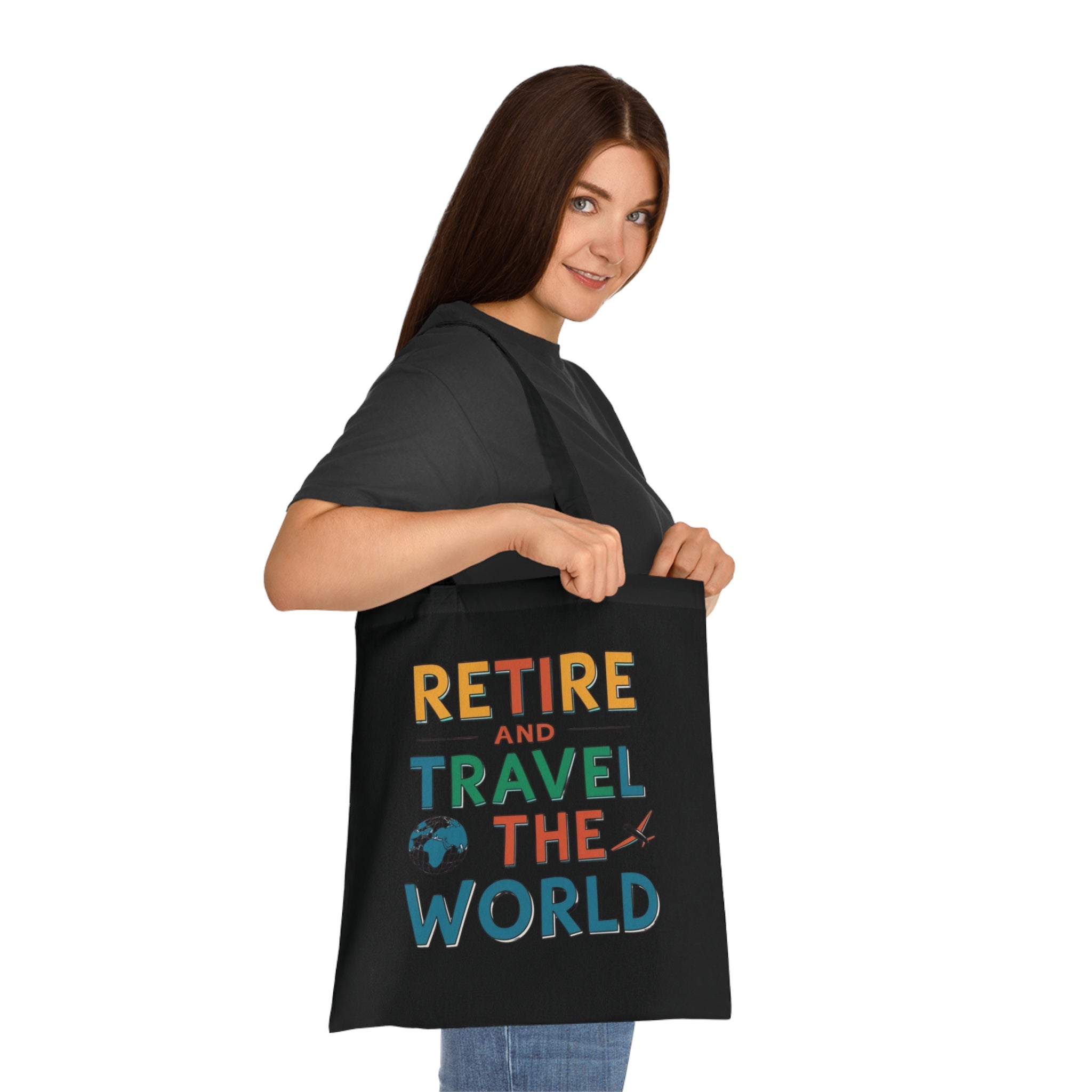 Retire & Travel the World Canvas Tote Bag
